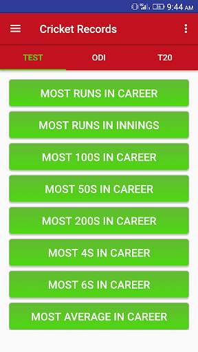 Cricket Records screenshot 1