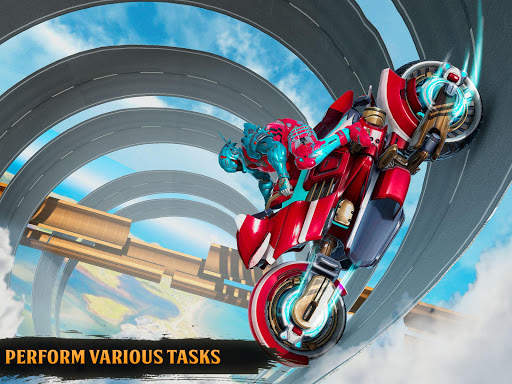 Impossible Bike Stunts Racing – Robot Bike Games screenshot 8