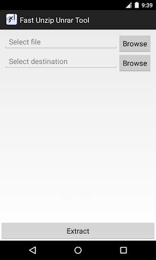 Fast Unzip Unrar Tool screenshot 1