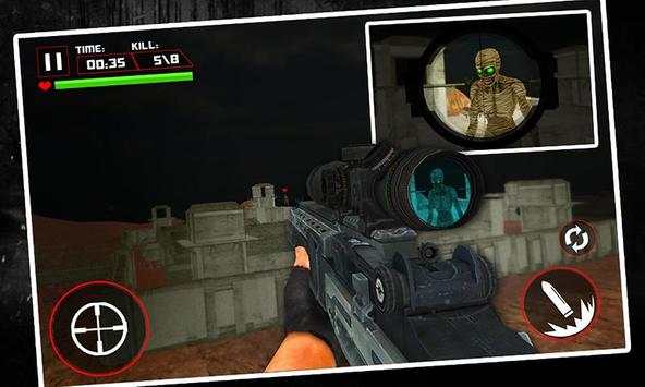 Mati Zombie Zona Sniper Perang screenshot 1