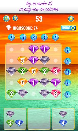 Jewels #2  - Number puzzle game *Gold Edition screenshot 4