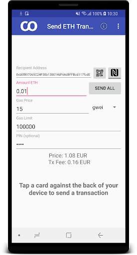 NFC Ethereum Demo Kit скриншот 2