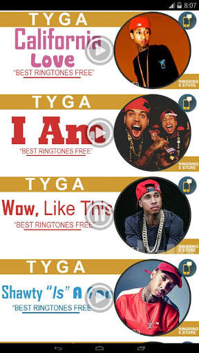 Tyga - Best Ringtones Free screenshot 2