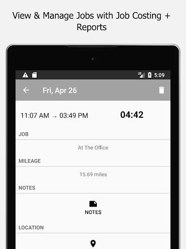 Timeero Time Clock App - GPS, Timesheet & Mileage 12 تصوير الشاشة