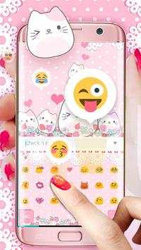 Lovely Cute Kitty Keyboard screenshot 2