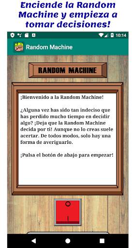 Random Machine - La app para la gente indecisa screenshot 1