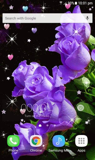Purple Flower Magic LWP screenshot 2