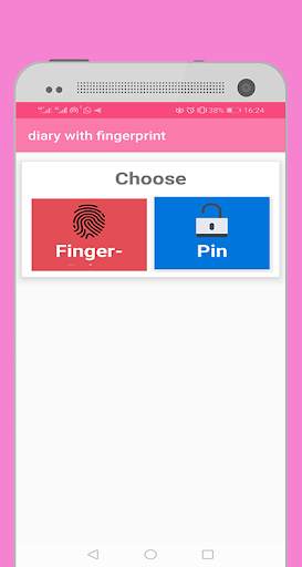 Diary With a Fingerprint Lock & passcode Pro App 1 تصوير الشاشة