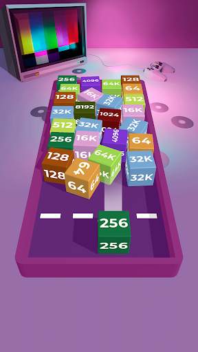 Chain Cube 2048: 3D Merge Game screenshot 3