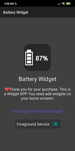 Battery Widget screenshot 1