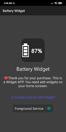 Battery Widget screenshot 1