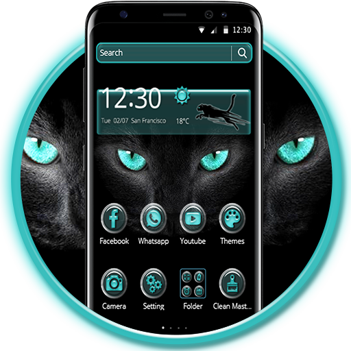 Blue Leopard Eyes Theme icon