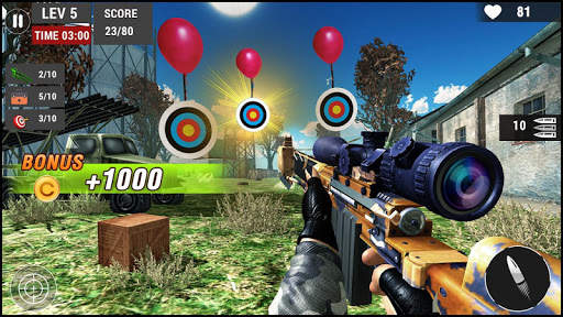 Sniper 3D Target Shooting Game : Gun Fire World screenshot 1