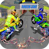 Chained Bike Rider 2017: Real Traffic Racing Games icon