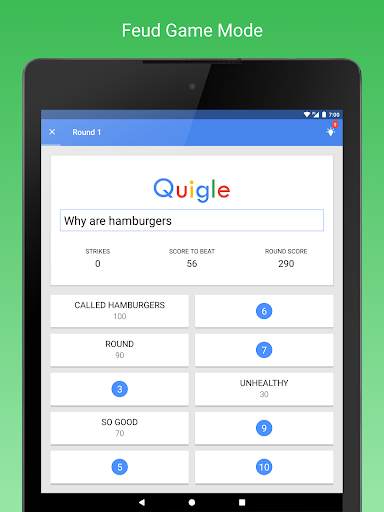 Quigle - Google Feud   Quiz screenshot 10