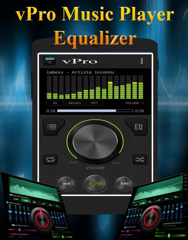vPro Music Player Equalizer screenshot 1