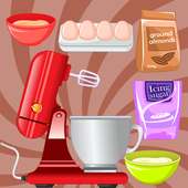 cooking games macaroons on kitchen logo
