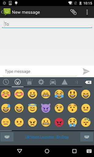 Emoji Keyboard - Lollipop Dark screenshot 2