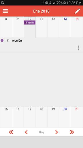 Calendario fácil de México скриншот 2
