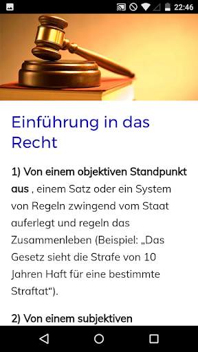 Rechts-Kurs screenshot 2