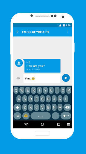 Round Emoji Keyboard Colorful Keyboard Themes screenshot 1