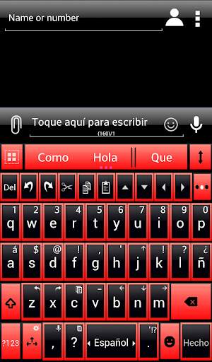 THEME AI TYPE BLACK RED GLASS скриншот 2
