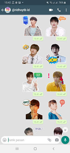 Stiker Wa Treasure Kpop WAStickerApps screenshot 2