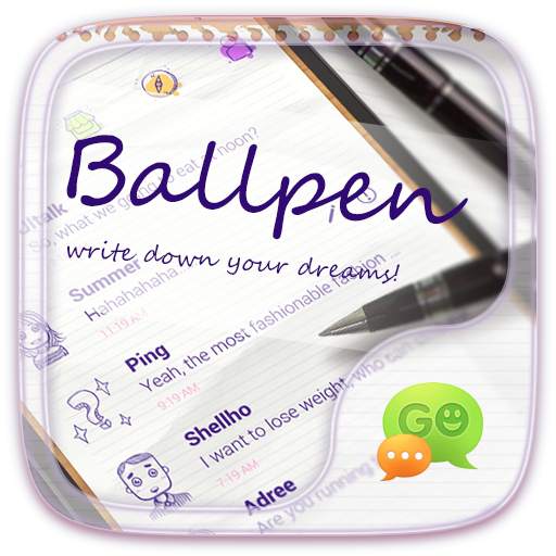 (FREE) GO SMS BALLPEN THEME 7.1.60