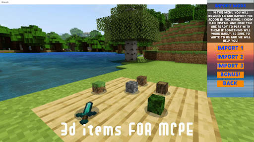 3d Items Mod for Minecraft PE screenshot 2
