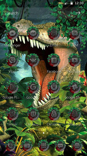 Dinosaur live wallpaper Theme screenshot 4