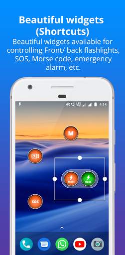 Bright Torch light – Front and back flashlight app screenshot 1