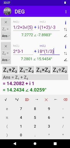 Complex Number Calculator - Rectangular | Polar скриншот 5