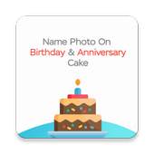 Birthday Anniversary Cake With Name And Photo Edit 1.0