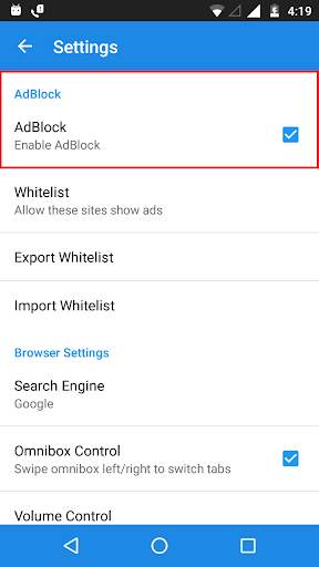AdBlocker Lite Browser screenshot 4