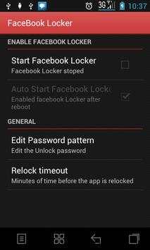 Lock for FaceBook screenshot 2