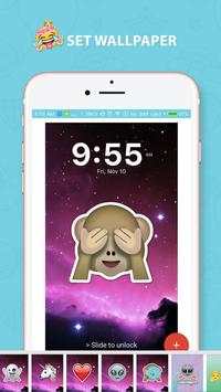 Unicorn Lockscreen - Emoji Unicornio Heart Lock screenshot 4