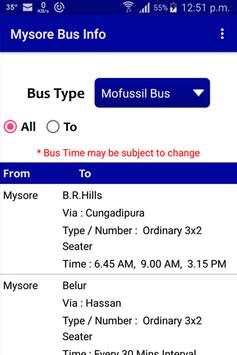 Mysore Bus Info screenshot 7