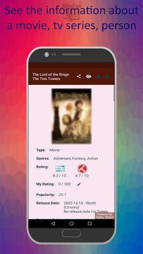 AllinFun-Track Movies, TV Shows, Actors/Actresses 1 تصوير الشاشة