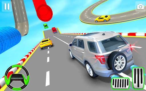 SuperHero Car Stunt Mega Ramp Car Racing screenshot 1
