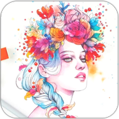 Adults Coloring book icon
