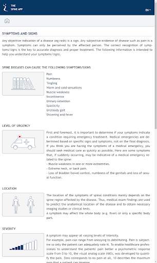 THE SPINE APP screenshot 2