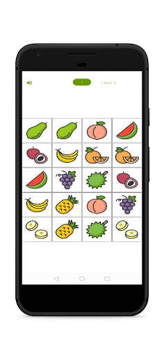 matching fruits memory game screenshot 2