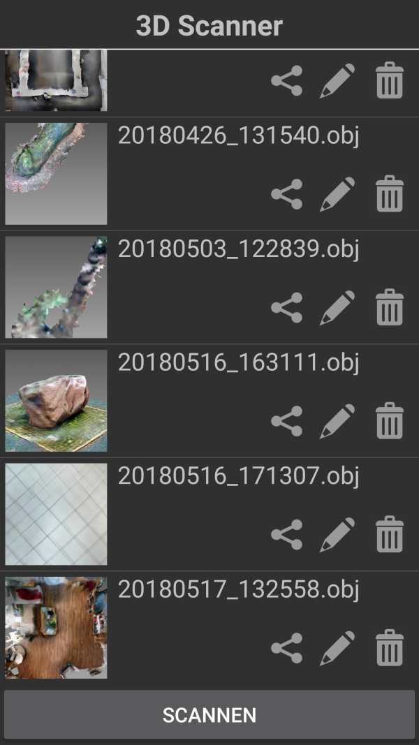 3D Live Scanner screenshot 1