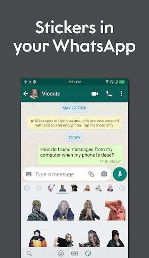 Billie Eilish Stickers for WhatsApp screenshot 4