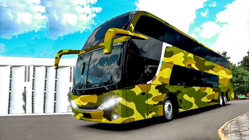 Army Bus Simulator 3D Army Coach Bus Driving Games screenshot 3