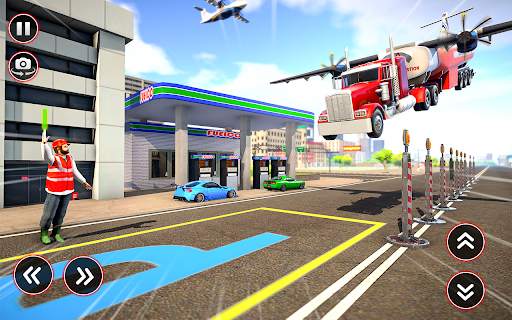 Flying Oil Tanker Truck Games स्क्रीनशॉट 3