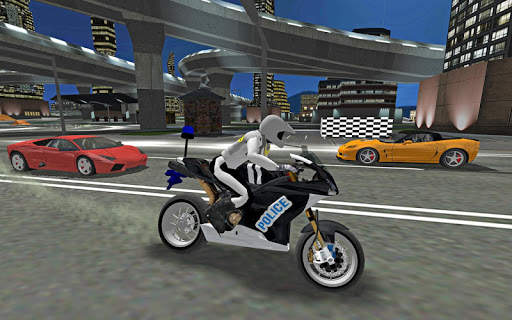 City Police MotorBike 3D Driving Simulator screenshot 4