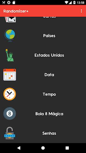 Randomizer  Gerador de Escolhas - Tomar Decisőes screenshot 3