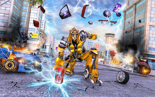 Lion Robot Car: Futuristic Robot Transformation screenshot 1