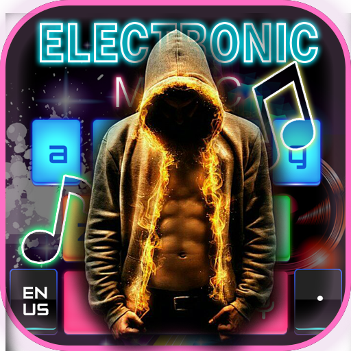 Electronic music DJ keyboard icon